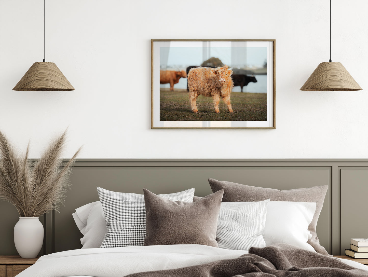 Baby Highland Cow - Victoria - Wall Art