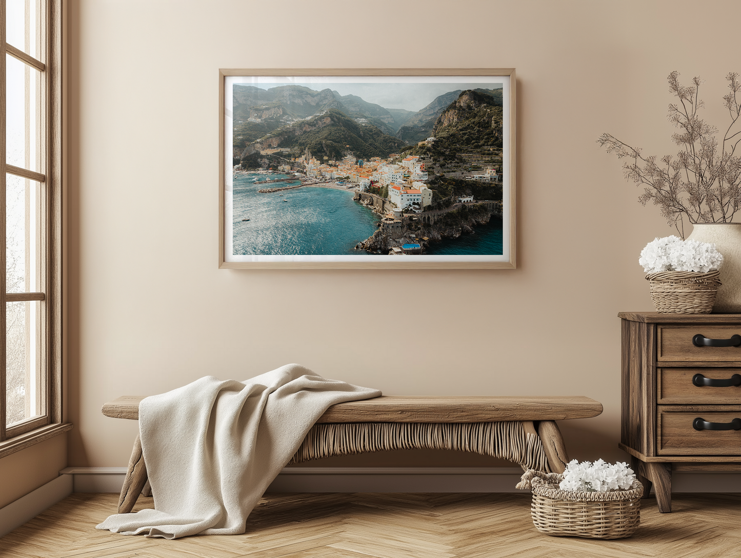 Amalfi Town Aerial - Amalfi - Wall Art