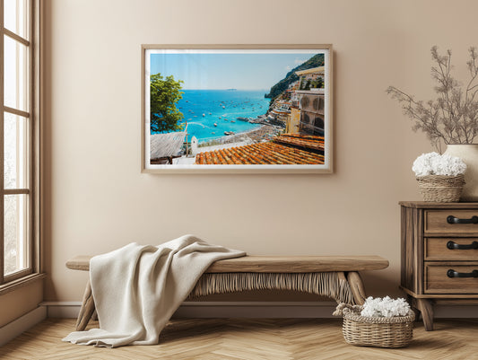 Summers Day Amalfi Coast - Positano - Wall Art