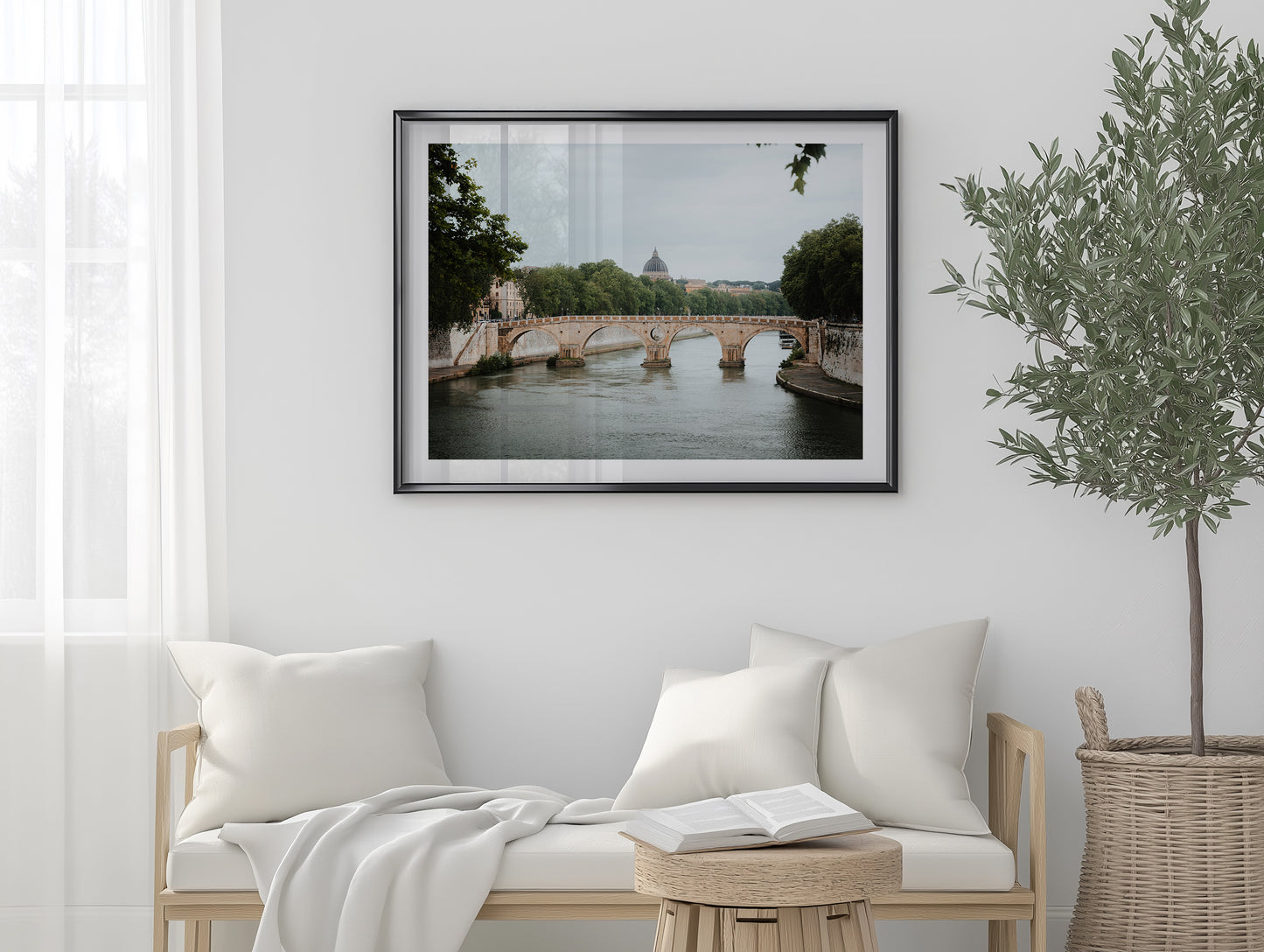 Pons Aurelius Bridge - Rome - Wall Art