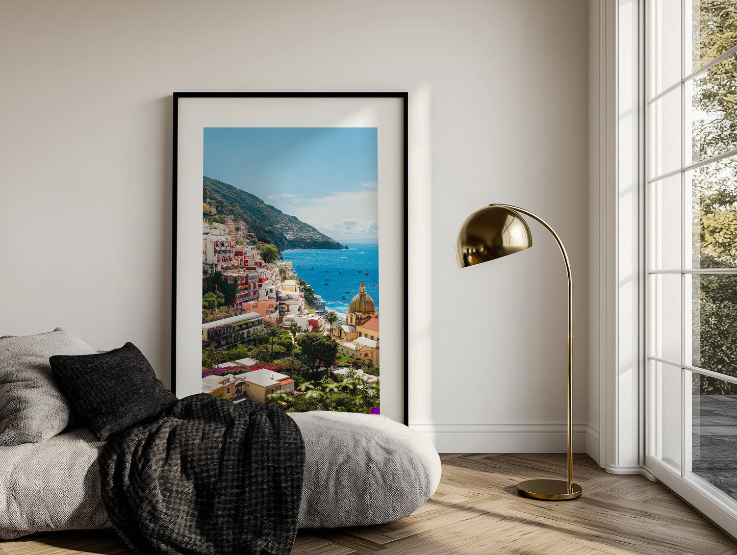 Sunny Amalfi Coast Morning - Positano - Wall Art
