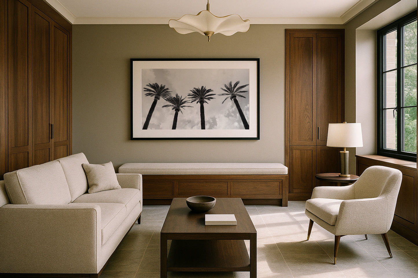Italy Palms - Sorrento IV B&W - Wall Art