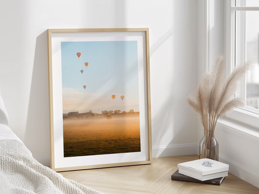 Hot Air Balloons at Sunrise - Yarra Glen- Wall Art
