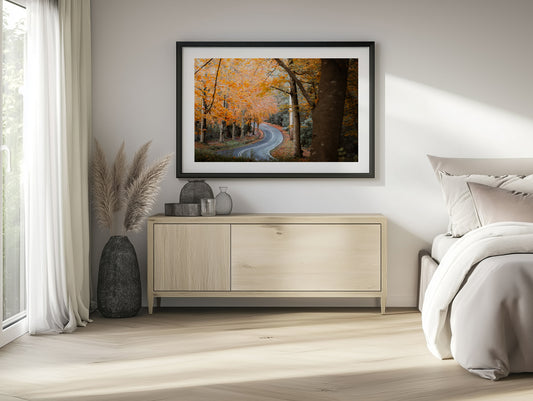 Sherbrooke Autumn Road