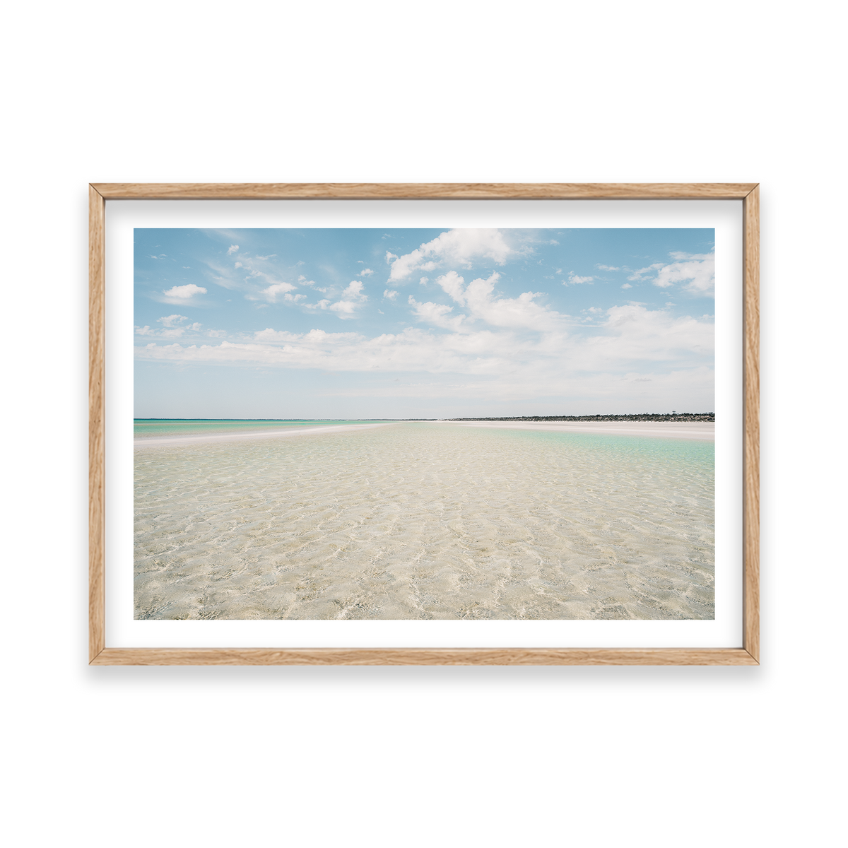Flaherty Beach - South Australia — Feature, Natural Oak, Classic Frame