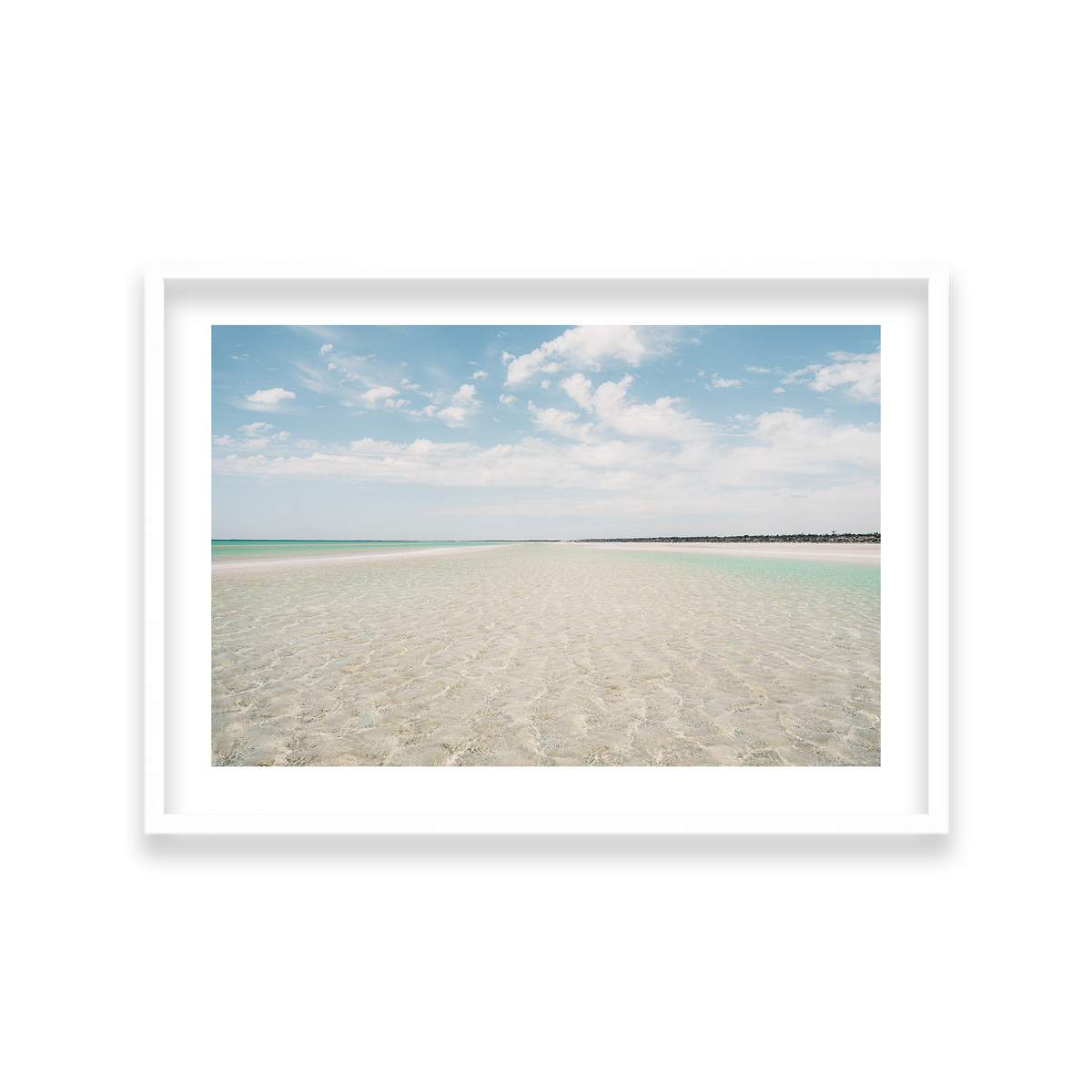 Flaherty Beach - South Australia — Large, Matte White, Classic Frame