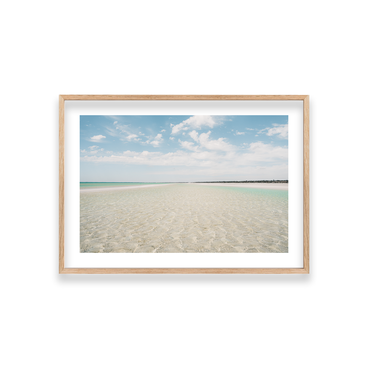 Flaherty Beach - South Australia — Medium, Natural Oak, Classic Frame