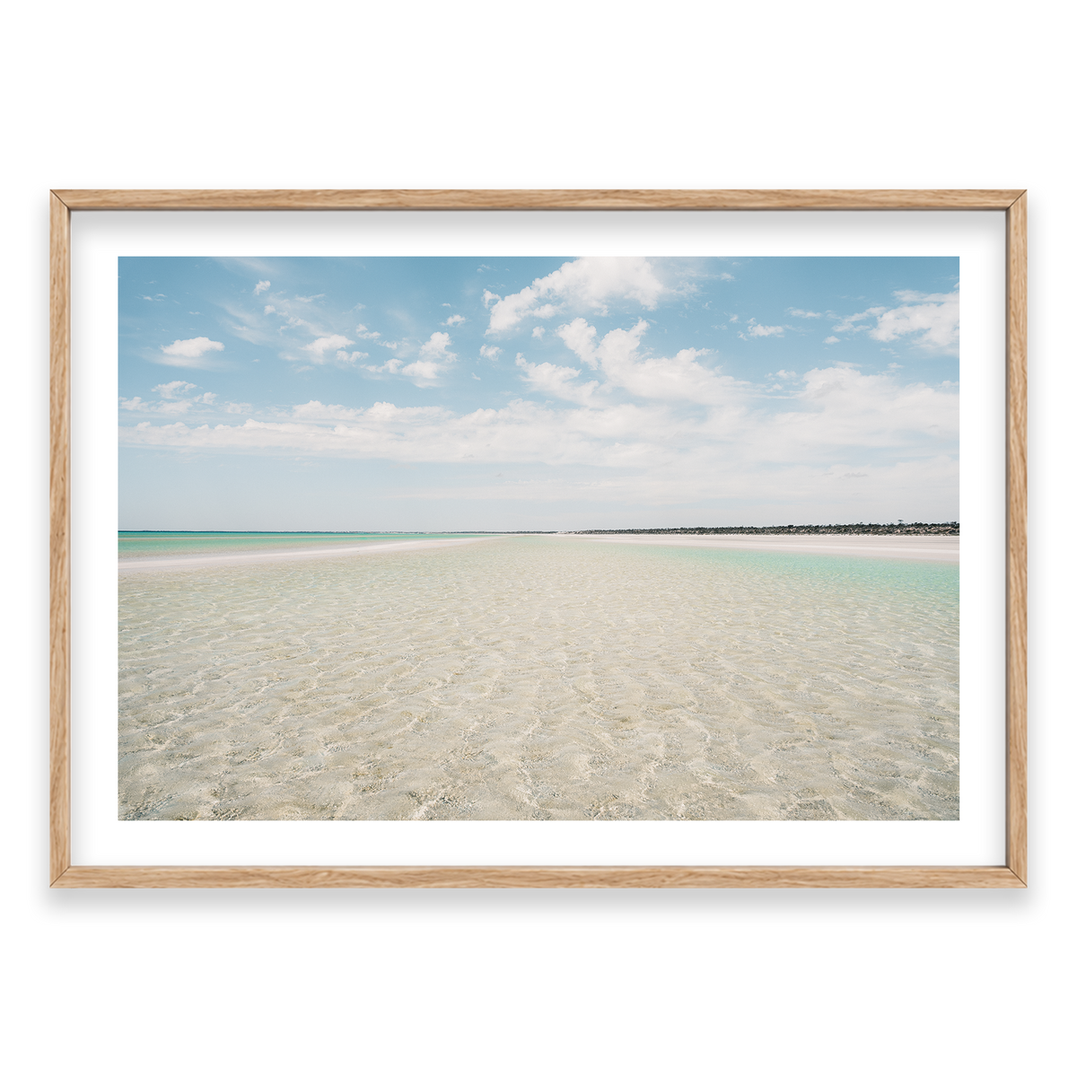 Flaherty Beach - South Australia — Monument, Natural Oak, Classic Frame
