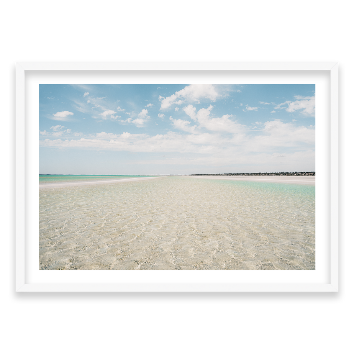 Flaherty Beach - South Australia — Monument, Matte White, Classic Frame