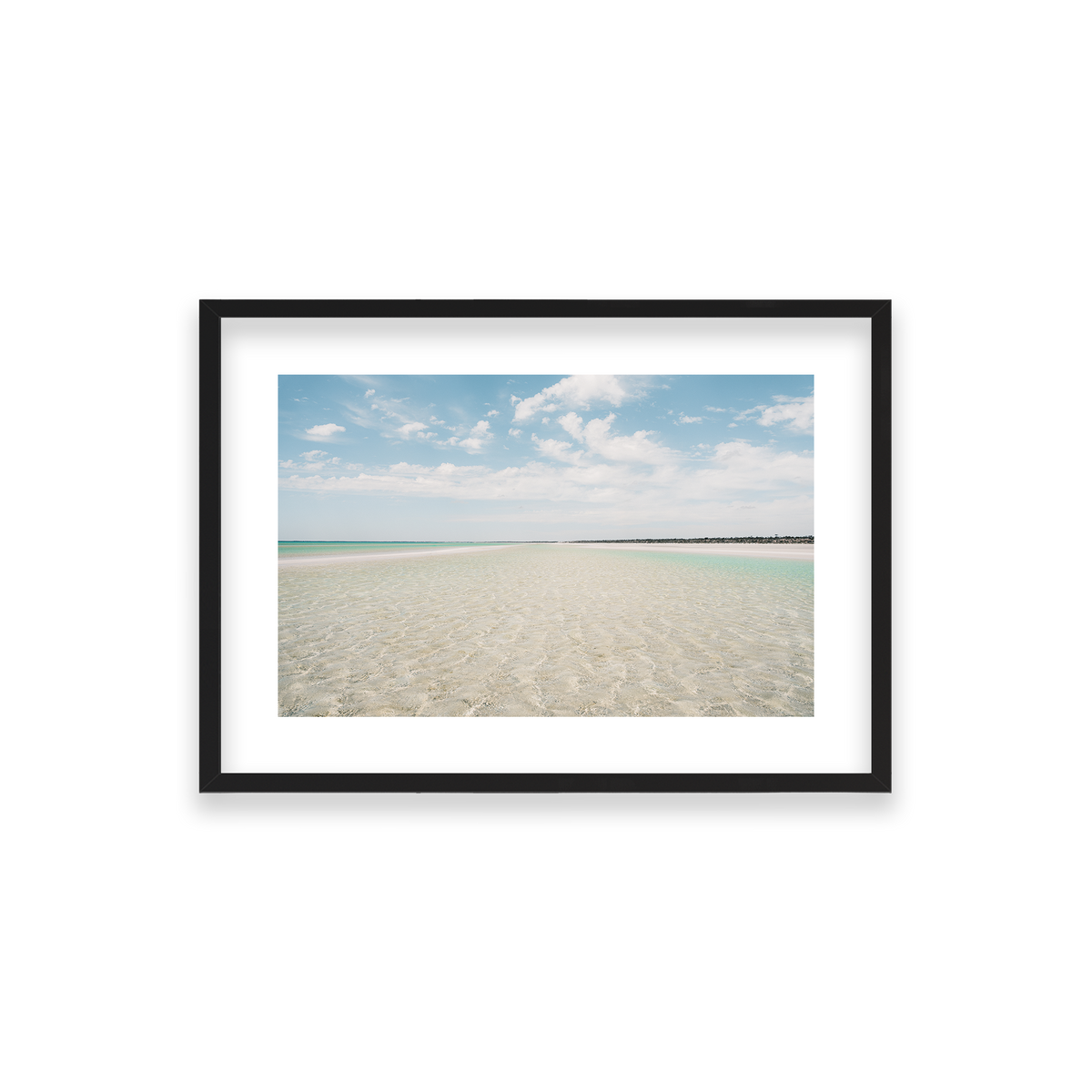 Flaherty Beach - South Australia — Small, Matte Black, Classic Frame