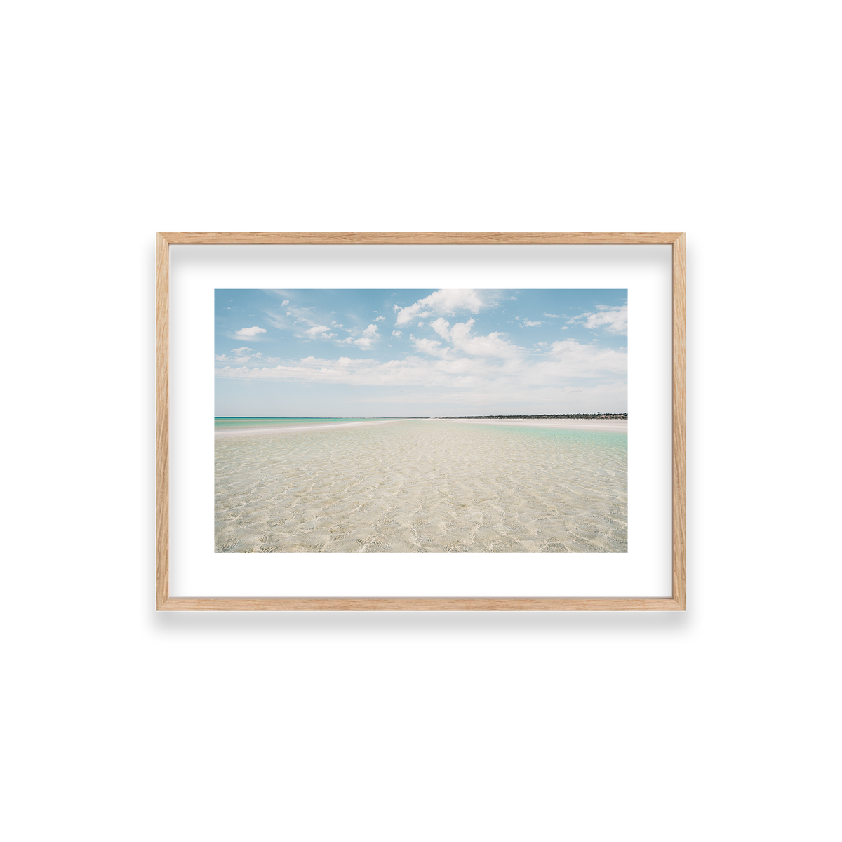 Flaherty Beach - South Australia — Small, Natural Oak, Classic Frame