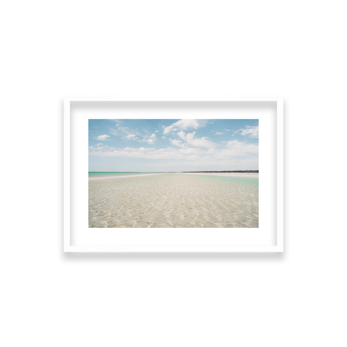 Flaherty Beach - South Australia — Small, Matte White, Classic Frame