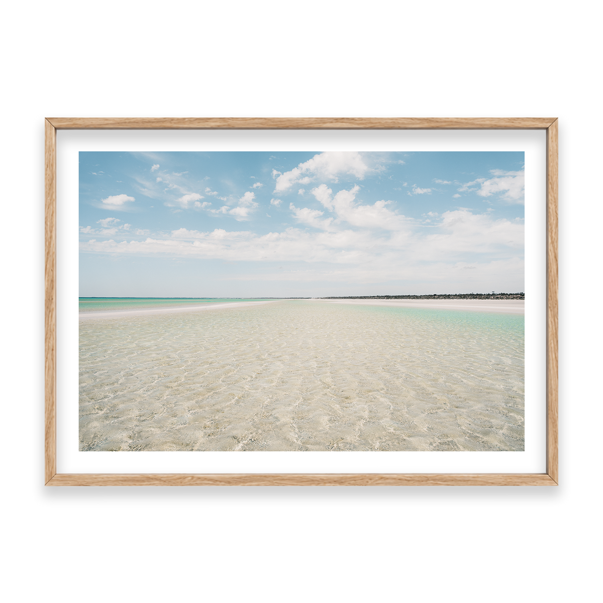 Flaherty Beach - South Australia — Statement, Natural Oak, Classic Frame