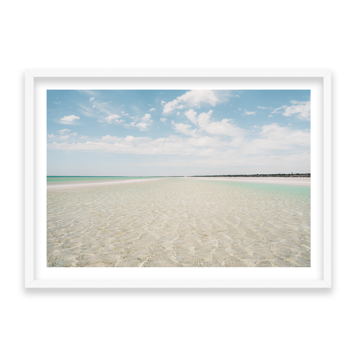 Flaherty Beach - South Australia — Statement, Matte White, Classic Frame