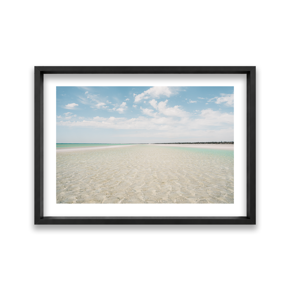 Flaherty Beach - South Australia — Large, Matte Black, Shadow Box