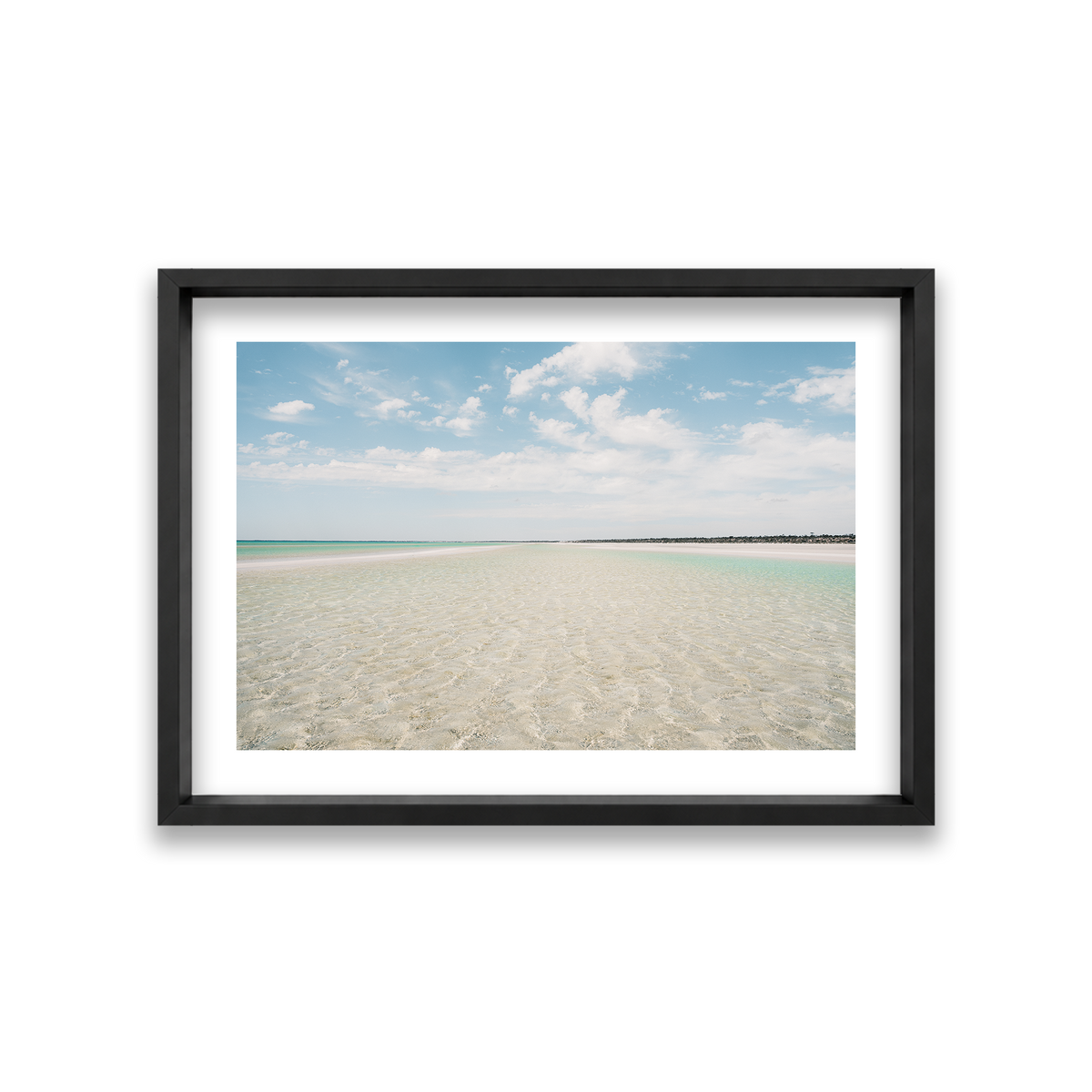 Flaherty Beach - South Australia — Medium, Matte Black, Shadow Box