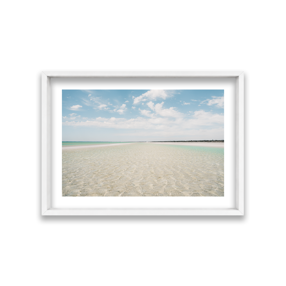 Flaherty Beach - South Australia — Medium, Matte White, Shadow Box