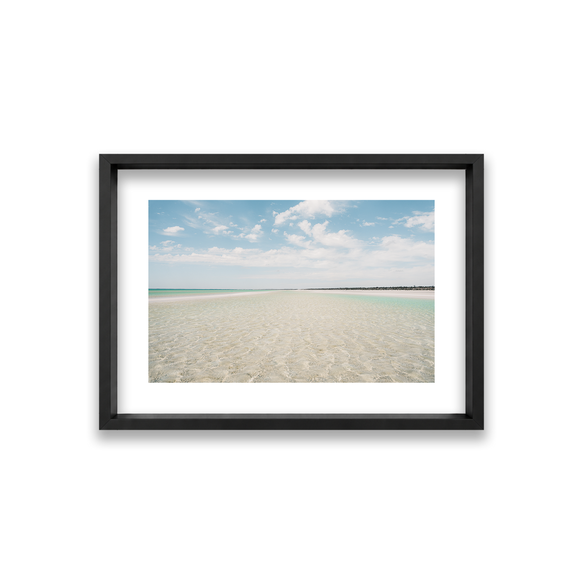 Flaherty Beach - South Australia — Small, Matte Black, Shadow Box