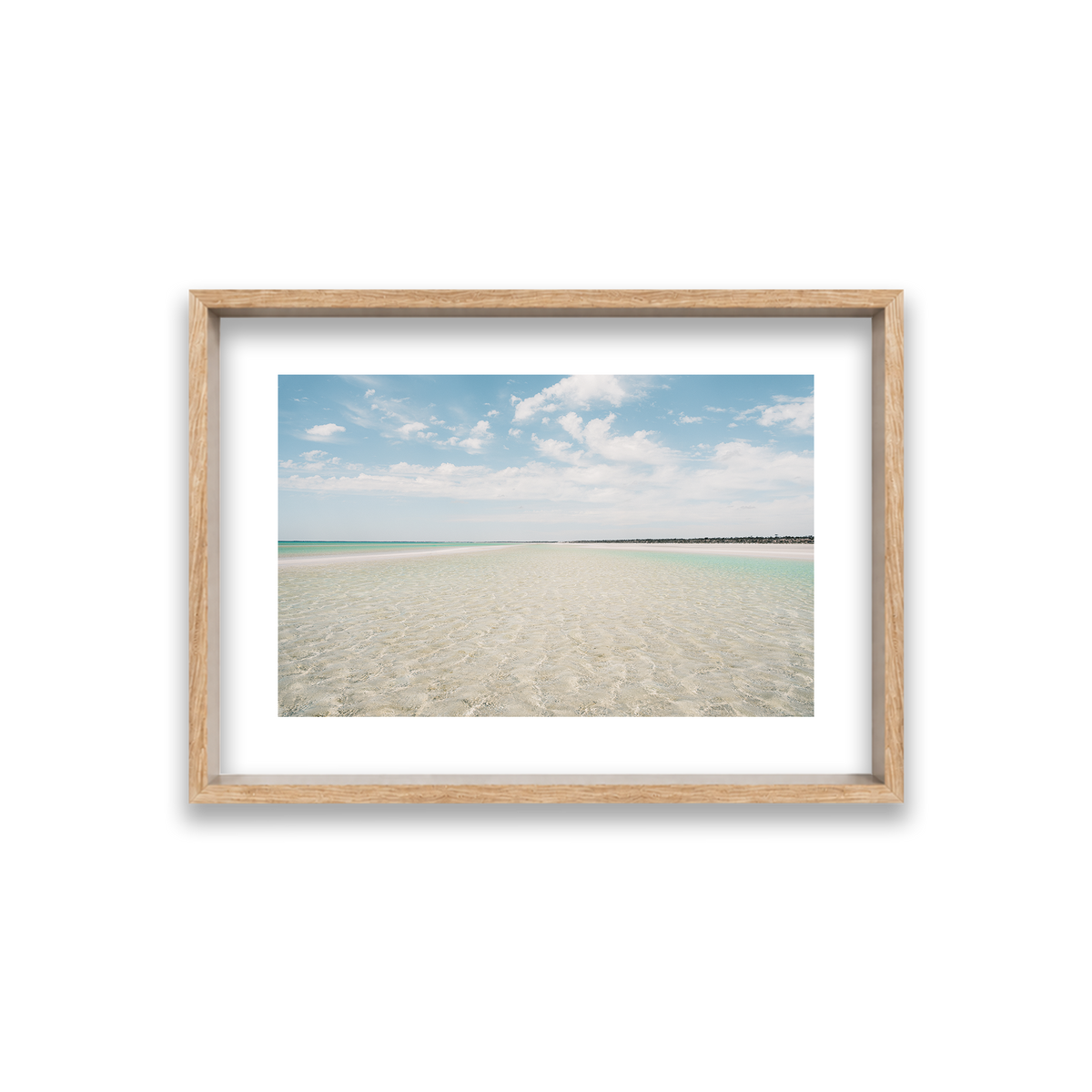 Flaherty Beach - South Australia — Small, Natural Oak, Shadow Box