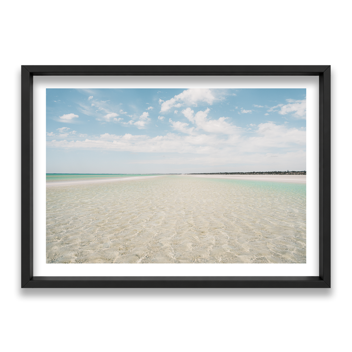 Flaherty Beach - South Australia — Statement, Matte Black, Shadow Box