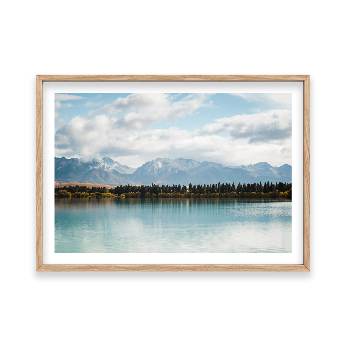 Lake Tekapo - New Zealand — Feature, Natural Oak, Classic Frame