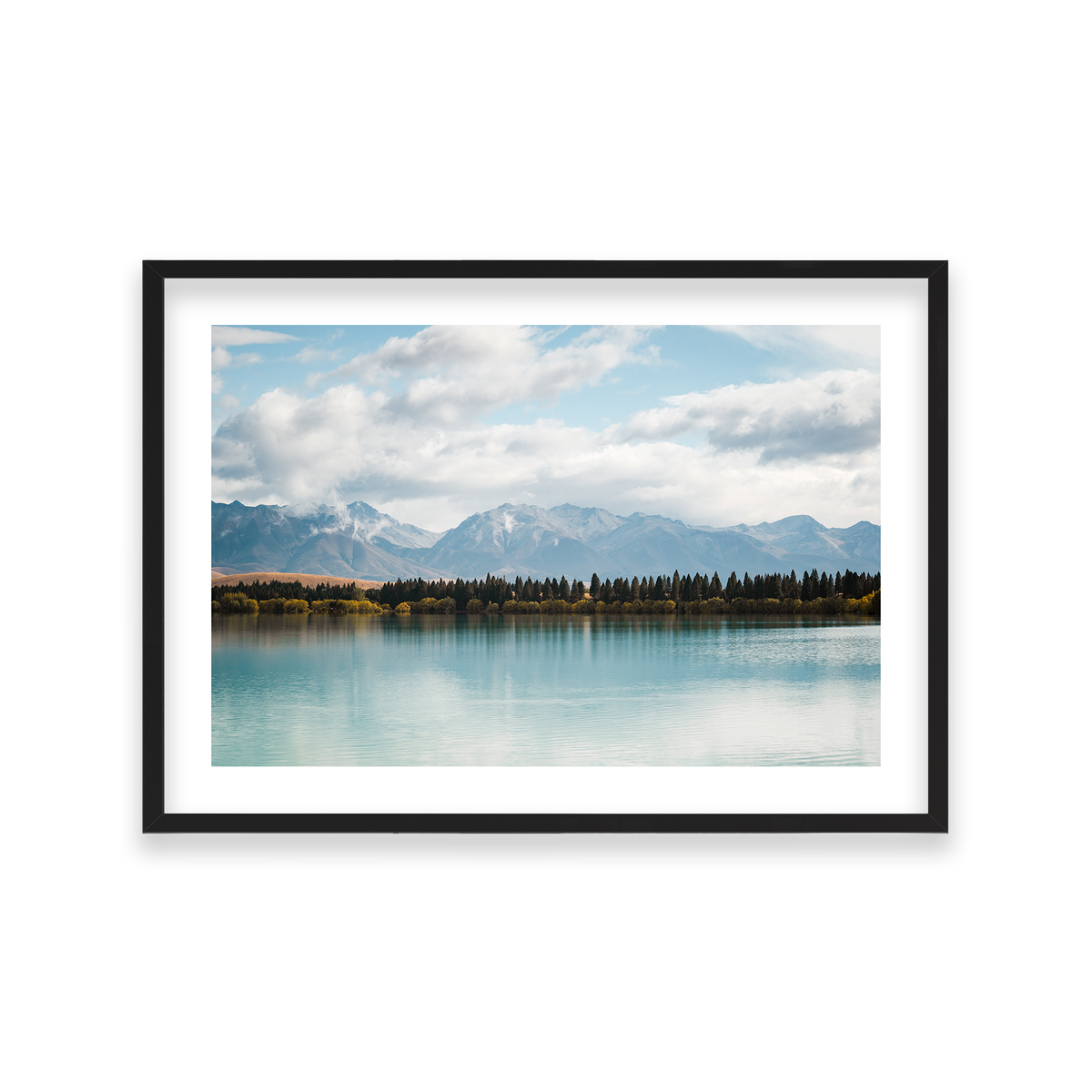 Lake Tekapo - New Zealand — Large, Matte Black, Classic Frame