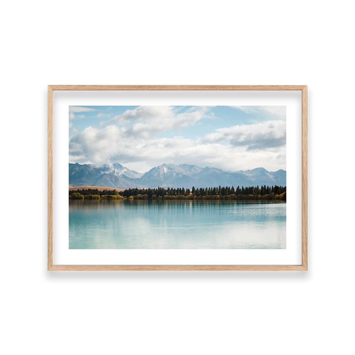 Lake Tekapo - New Zealand — Large, Natural Oak, Classic Frame