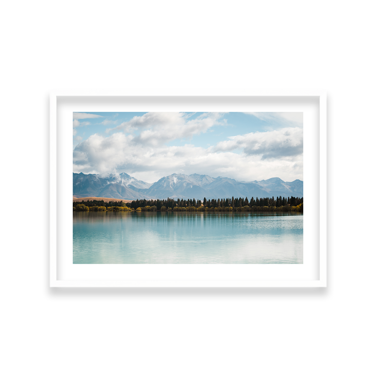 Lake Tekapo - New Zealand — Large, Matte White, Classic Frame