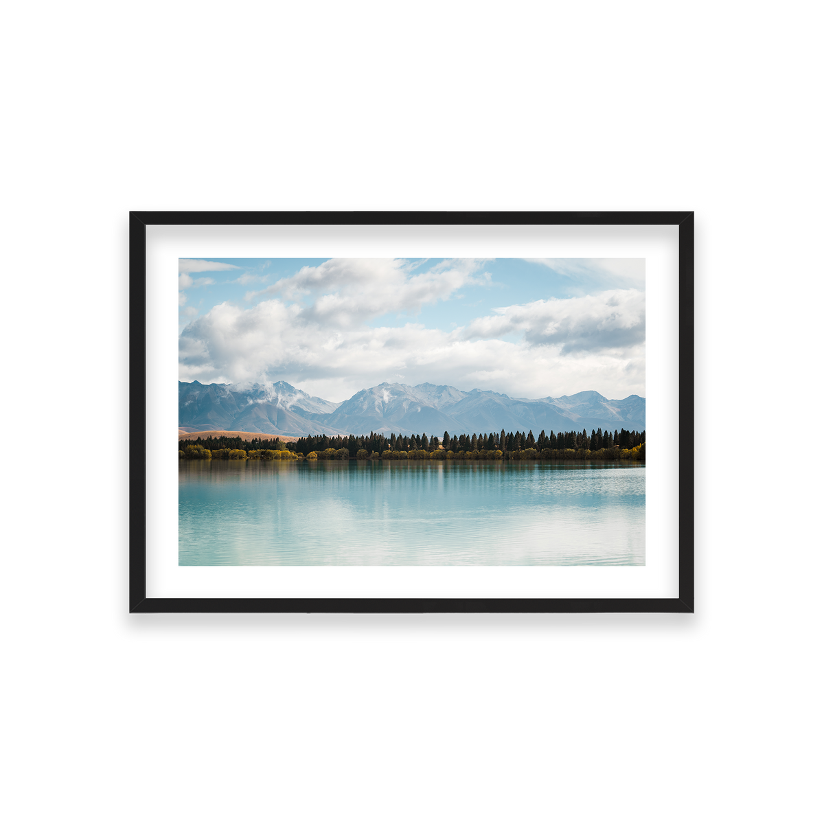 Lake Tekapo - New Zealand — Medium, Matte Black, Classic Frame