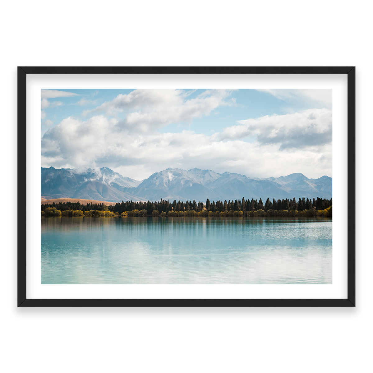 Lake Tekapo - New Zealand — Monument, Matte Black, Classic Frame