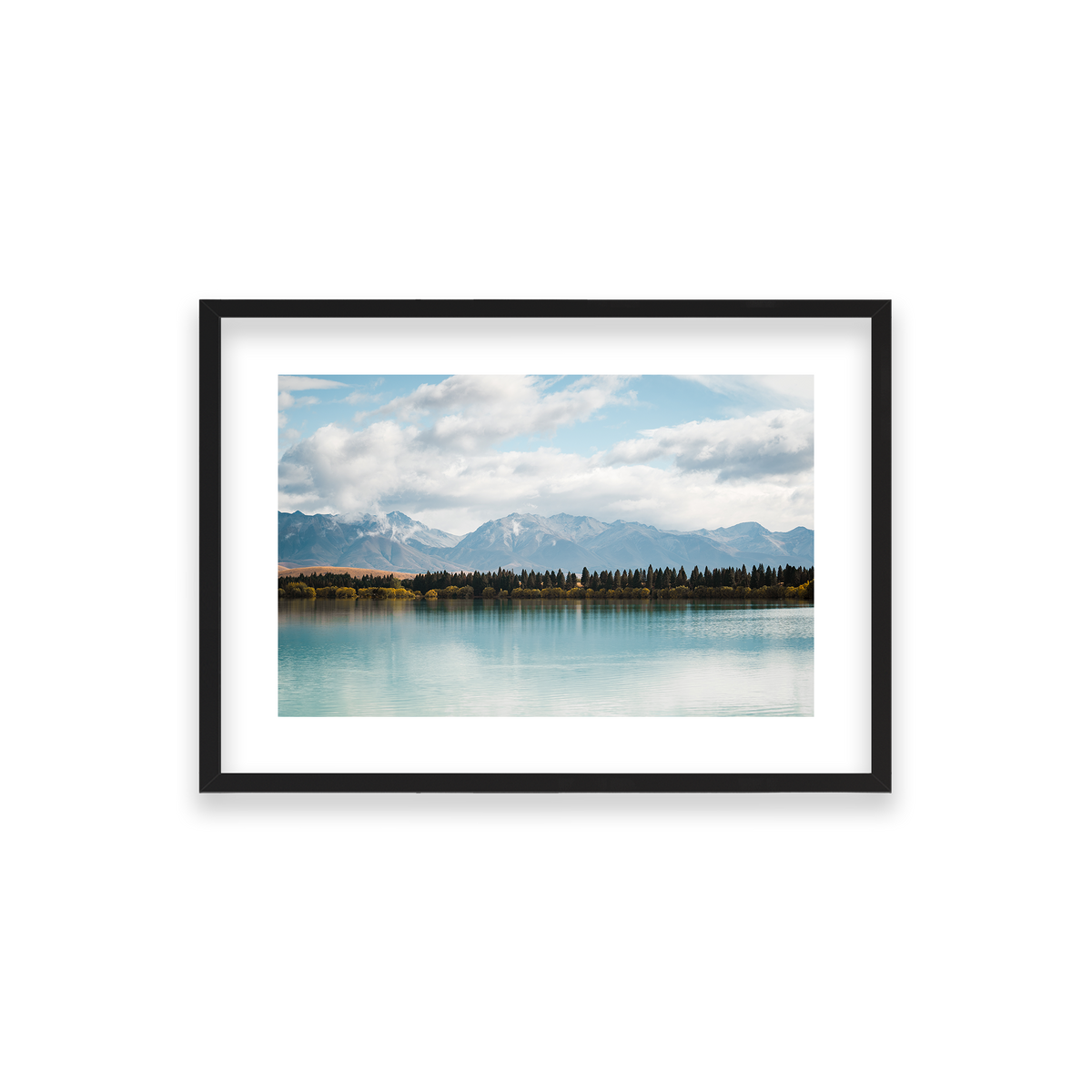 Lake Tekapo - New Zealand — Small, Matte Black, Classic Frame