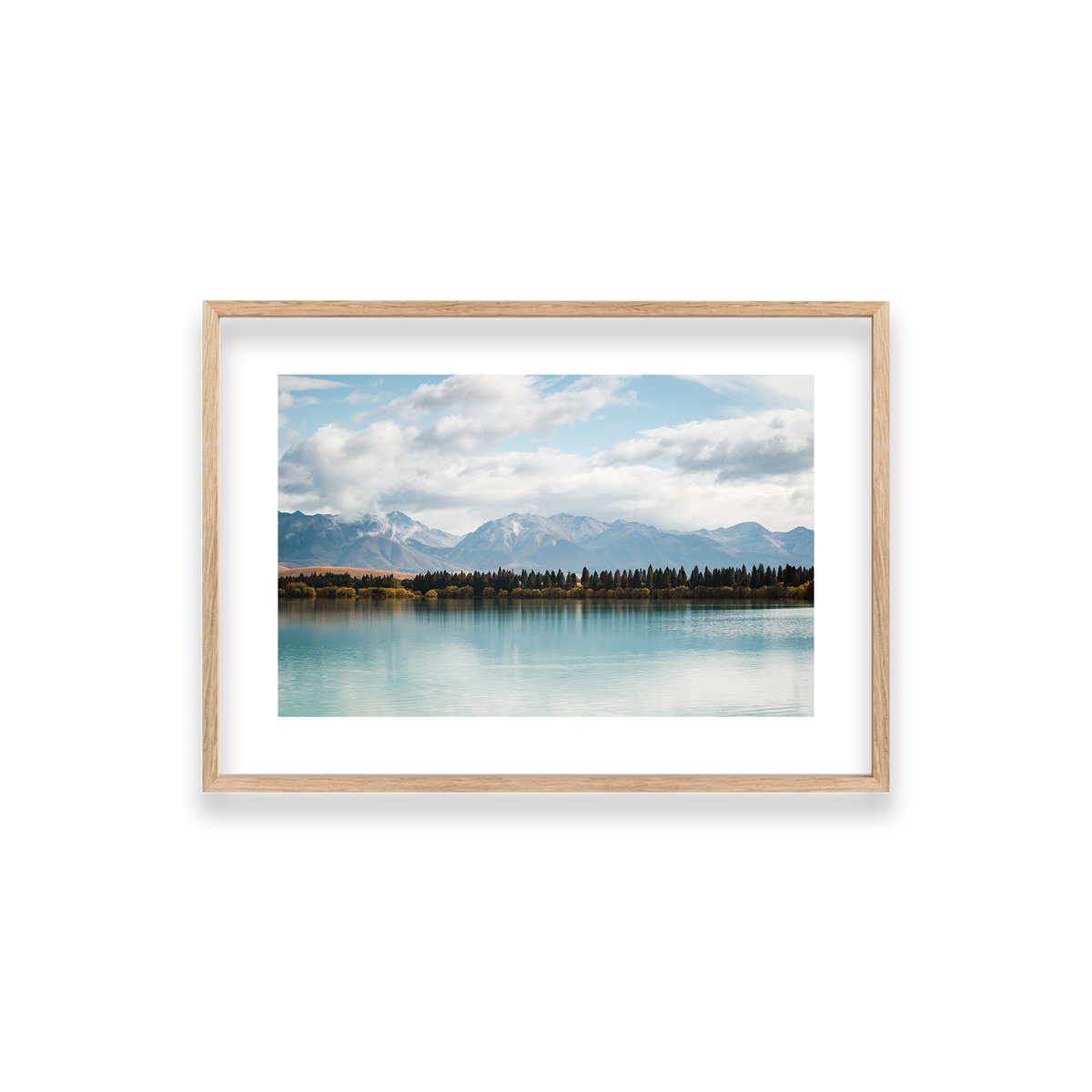 Lake Tekapo - New Zealand — Small, Natural Oak, Classic Frame