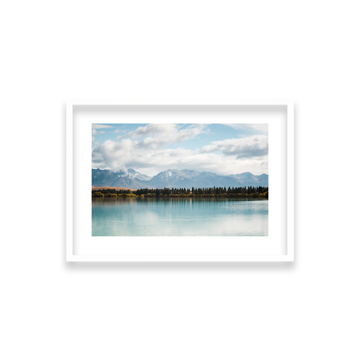 Lake Tekapo - New Zealand — Small, Matte White, Classic Frame
