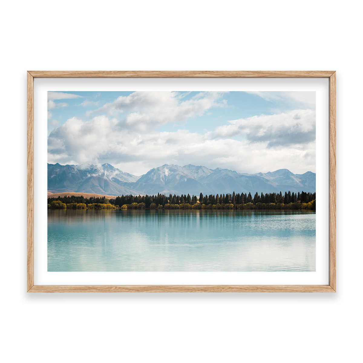 Lake Tekapo - New Zealand — Statement, Natural Oak, Classic Frame