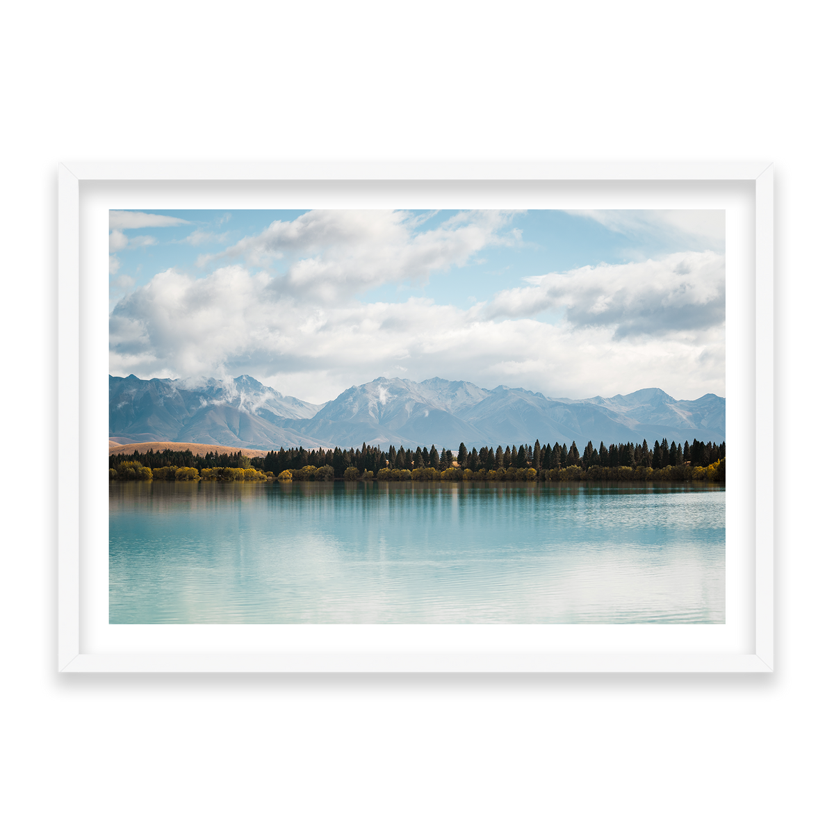 Lake Tekapo - New Zealand — Statement, Matte White, Classic Frame