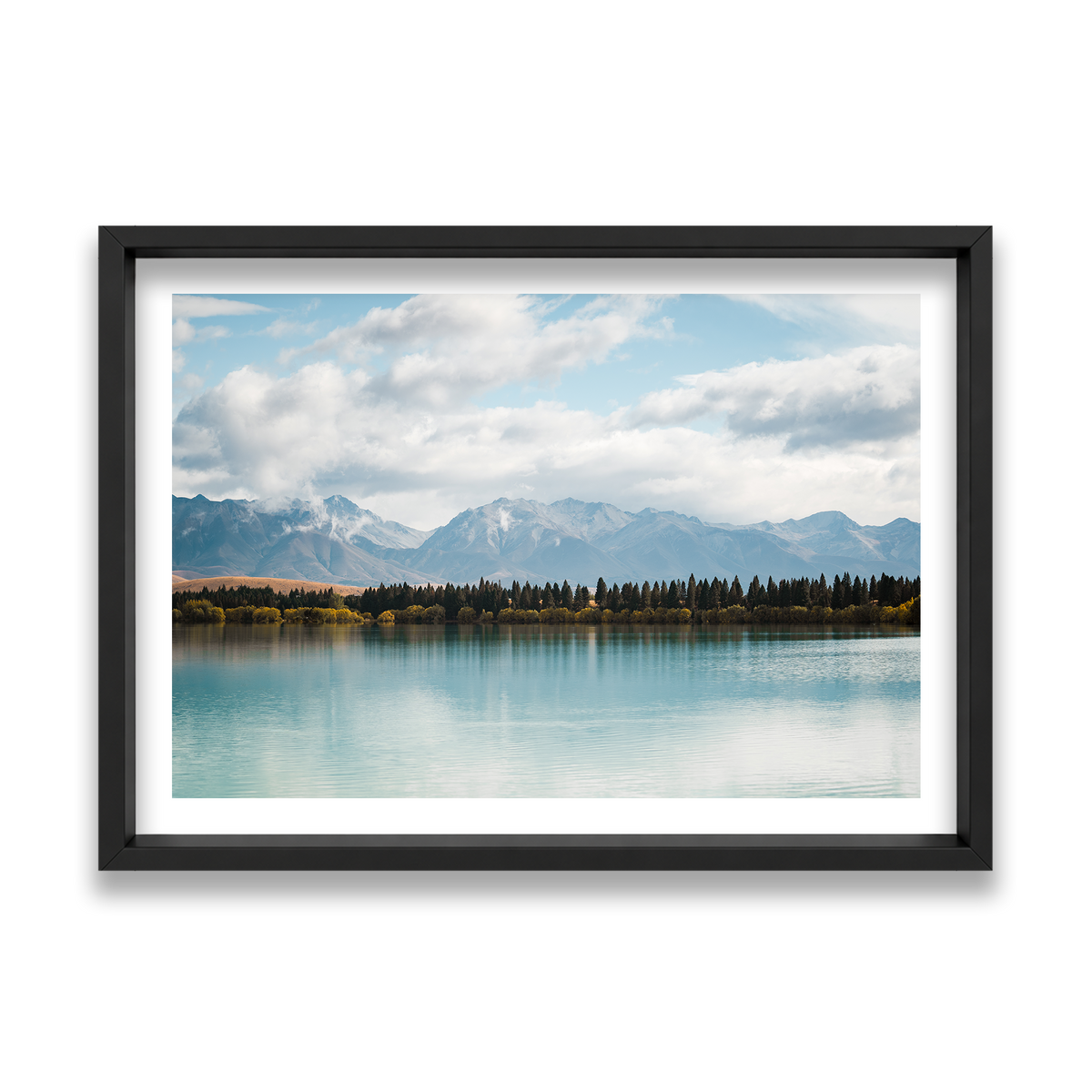 Lake Tekapo - New Zealand — Feature, Matte Black, Shadow Box