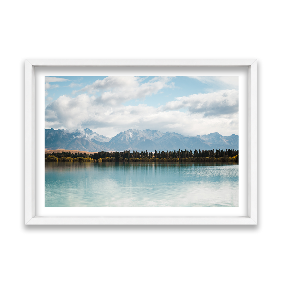 Lake Tekapo - New Zealand — Feature, Matte White, Shadow Box