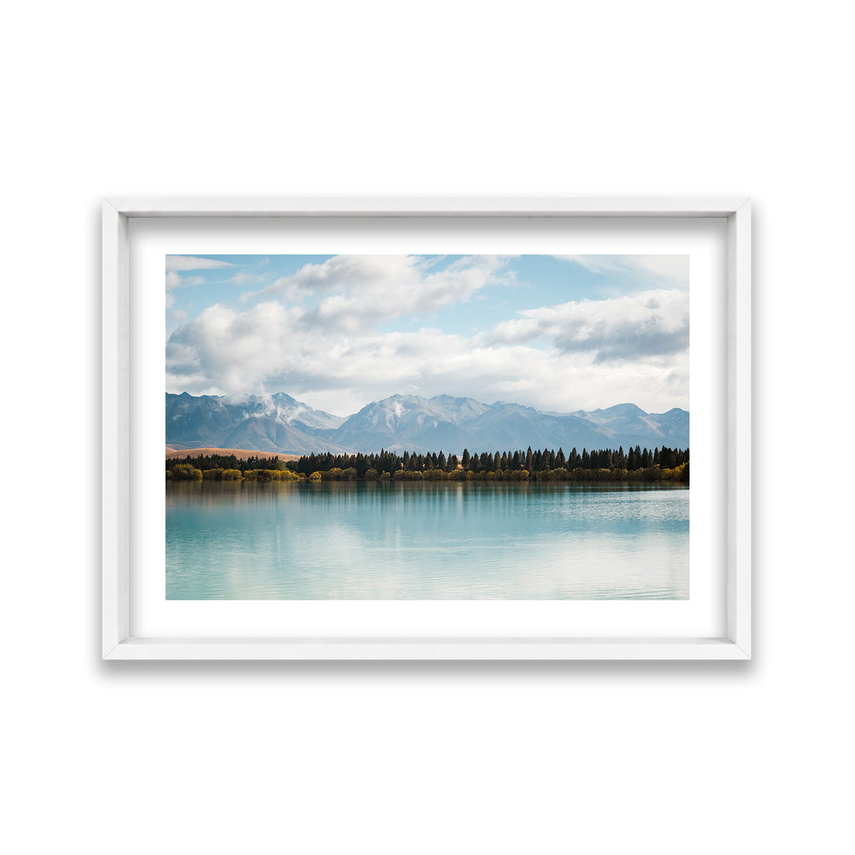 Lake Tekapo - New Zealand — Large, Matte White, Shadow Box