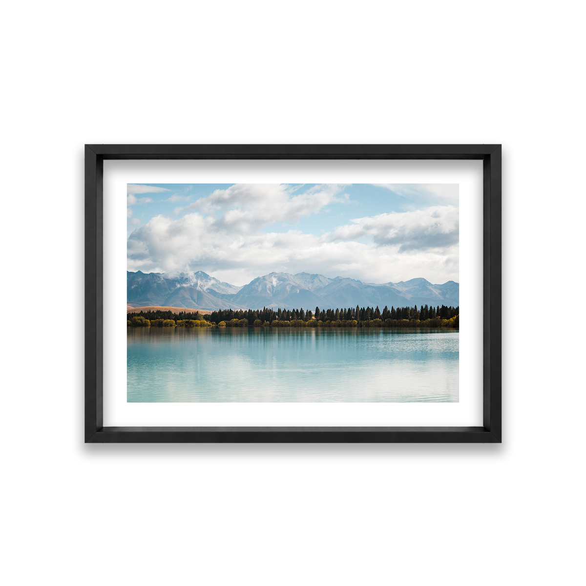 Lake Tekapo - New Zealand — Medium, Matte Black, Shadow Box