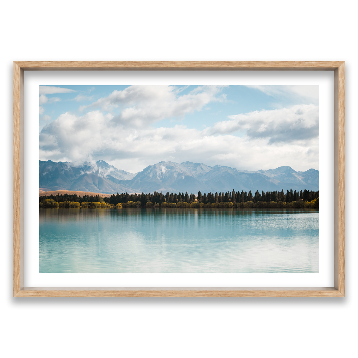 Lake Tekapo - New Zealand — Monument, Natural Oak, Shadow Box