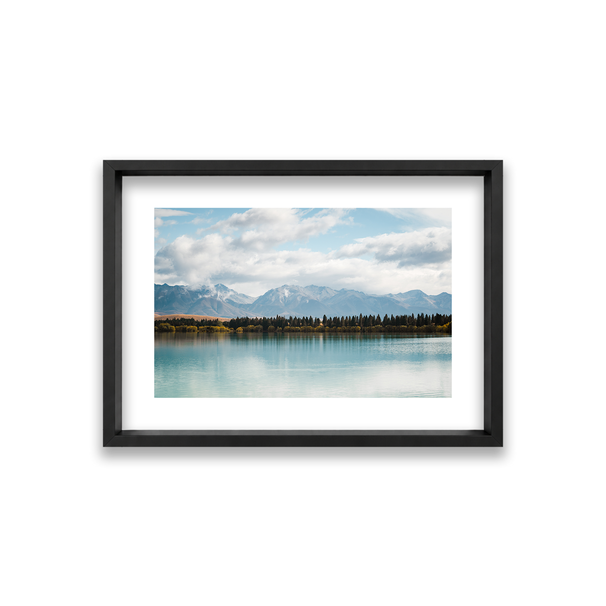 Lake Tekapo - New Zealand — Small, Matte Black, Shadow Box