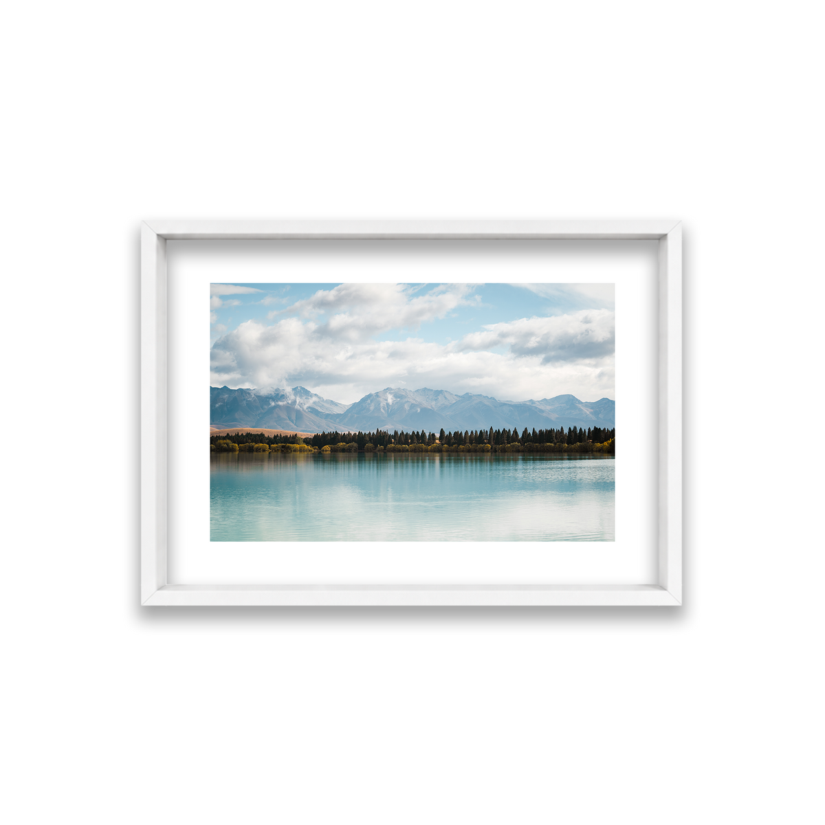 Lake Tekapo - New Zealand — Small, Matte White, Shadow Box