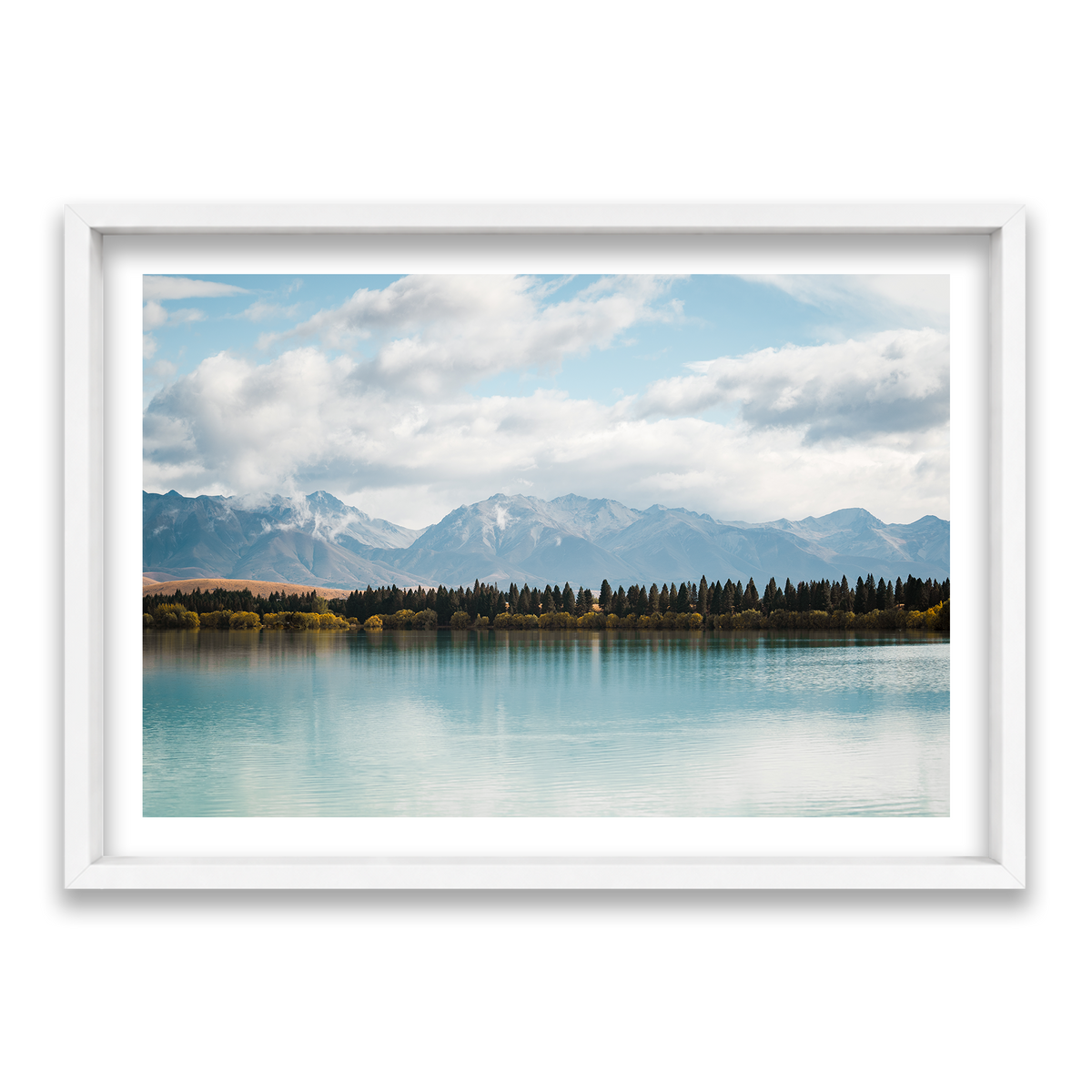 Lake Tekapo - New Zealand — Statement, Matte White, Shadow Box