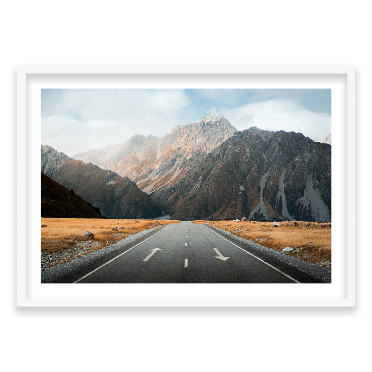 Mt Cook National Park - New Zealand — Monument, Matte White, Classic Frame