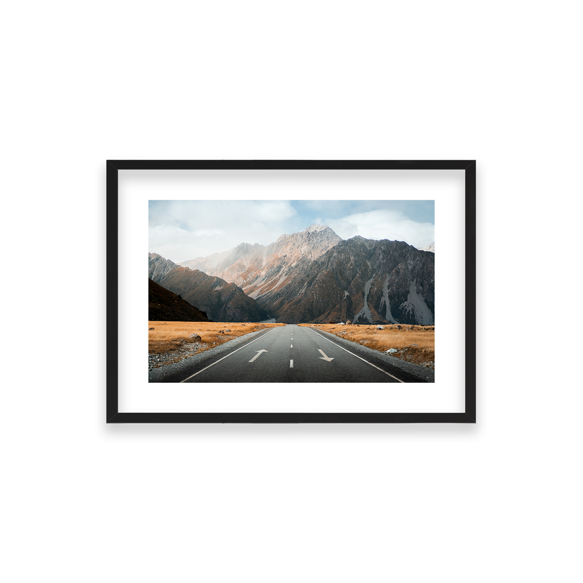 Mt Cook National Park - New Zealand — Small, Matte Black, Classic Frame