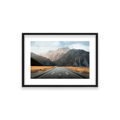 Mt Cook National Park - New Zealand — Small, Matte Black, Classic Frame