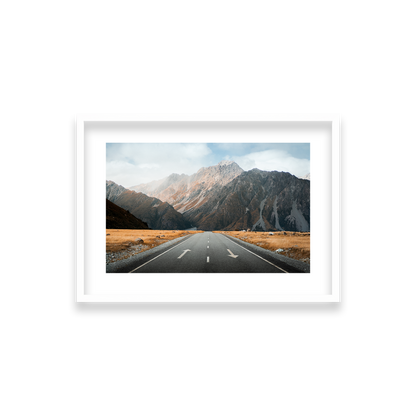 Mt Cook National Park - New Zealand — Small, Matte White, Classic Frame