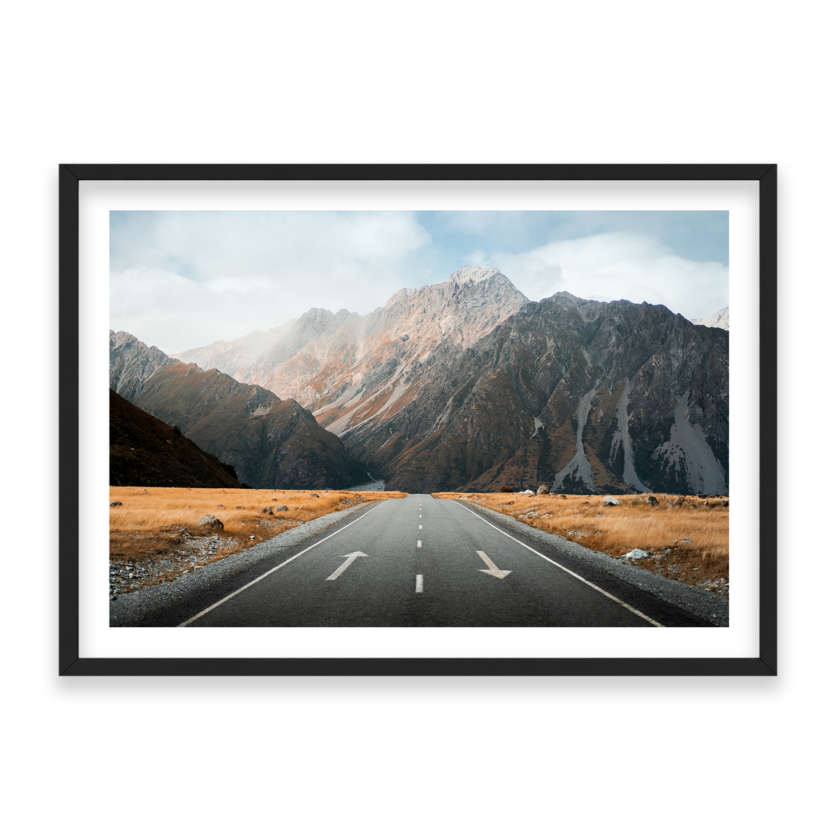 Mt Cook National Park - New Zealand — Statement, Matte Black, Classic Frame