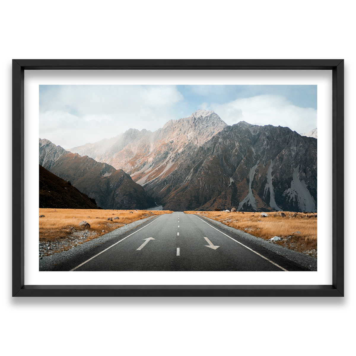 Mt Cook National Park - New Zealand — Monument, Matte Black, Shadow Box