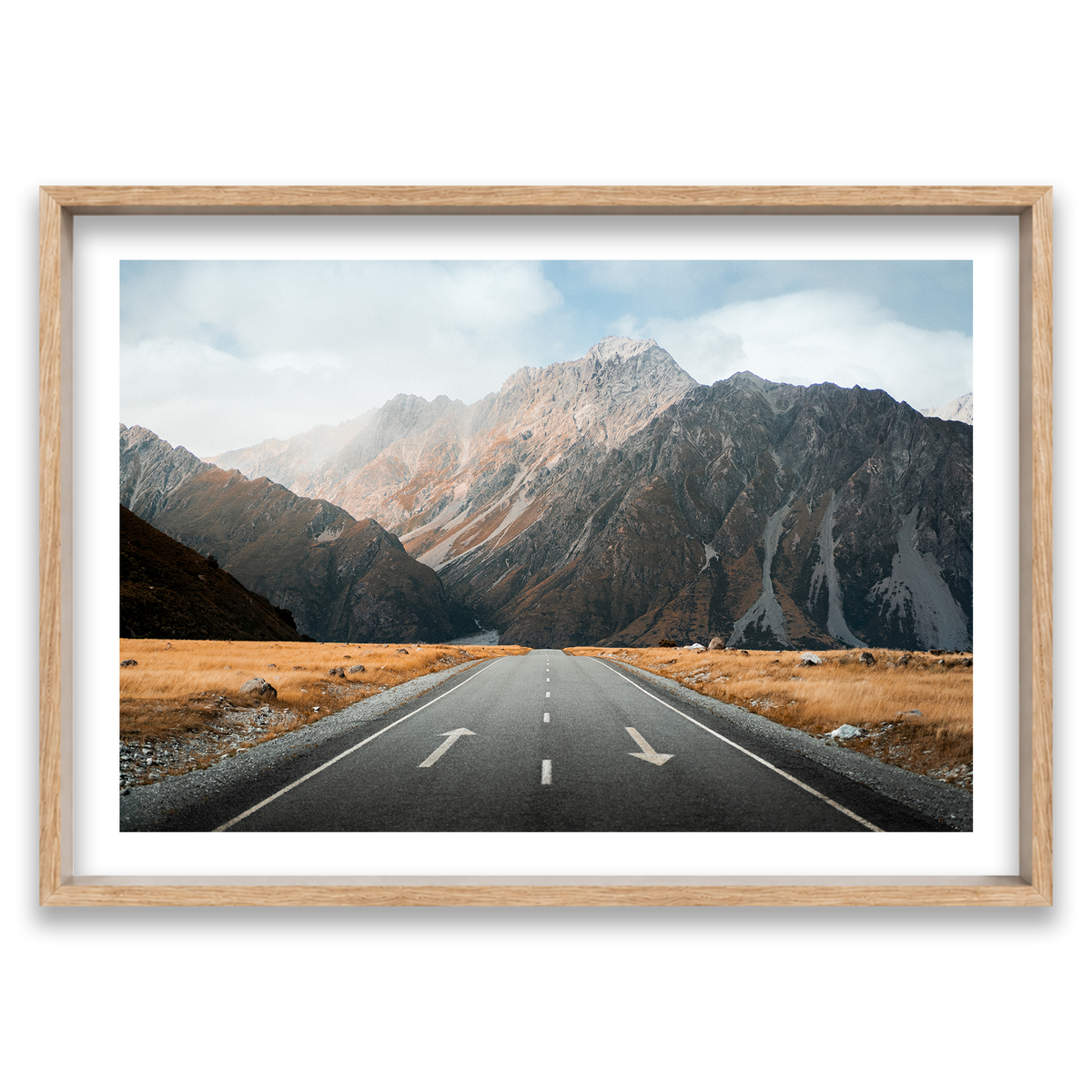Mt Cook National Park - New Zealand — Monument, Natural Oak, Shadow Box